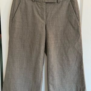 Theory Taupe Tailored Capri Pants